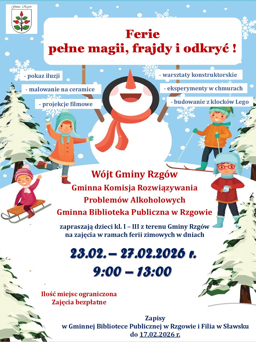 Ferie pe�ne magii, frajdy i odkry� w Gminie Rzg�w